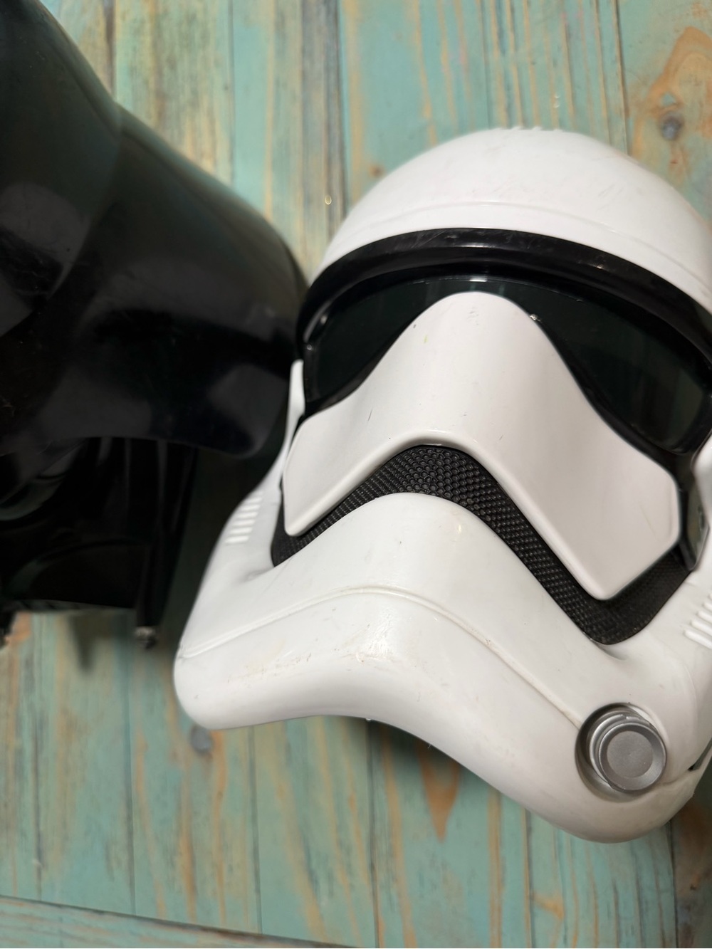 Disney Star Wars Stormtrooper and Dark Vadar Mask - White and Black Voice change